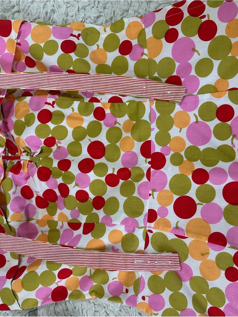Vintage B. Moss Rory Gilmore Polka Dot Halter Dress in Pink, Green & Red - Picture 5 of 10